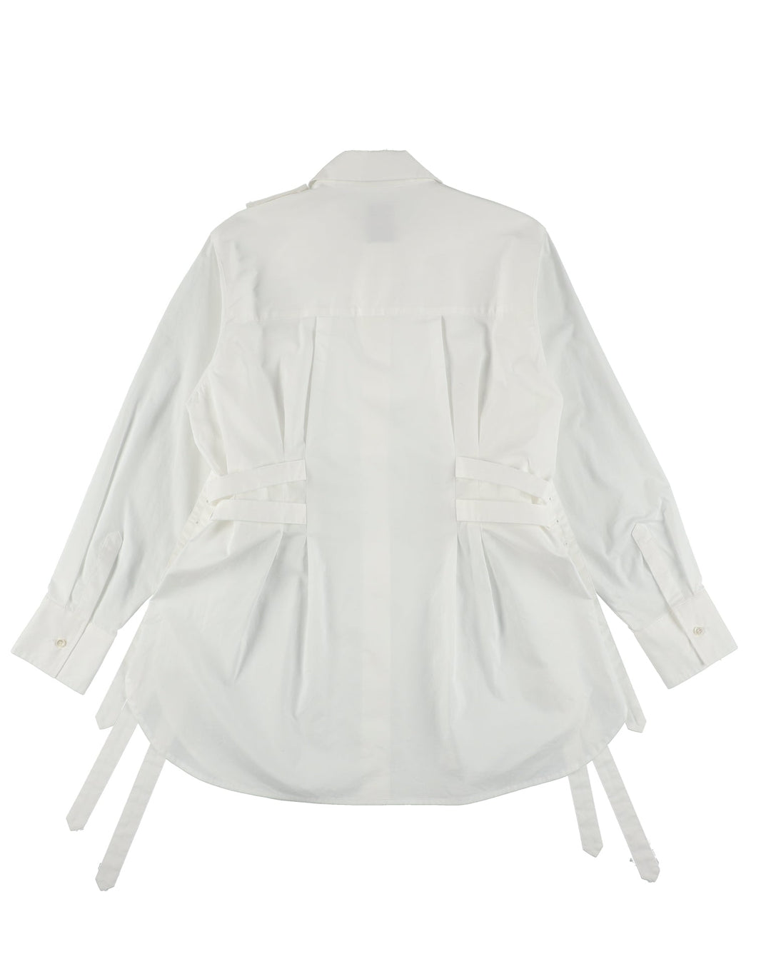 FRONT FLAP BELTED SHIRT【BLUE】