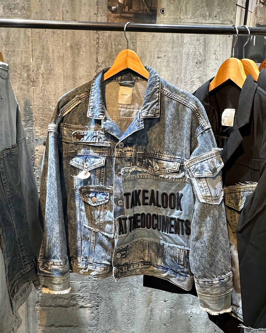 ＜UPCYCLED＞DENIM PANEL JACKET