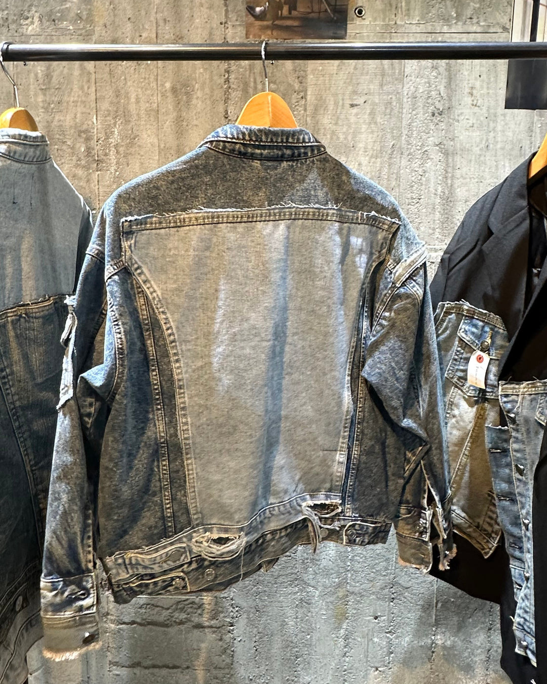 ＜UPCYCLED＞DENIM PANEL JACKET