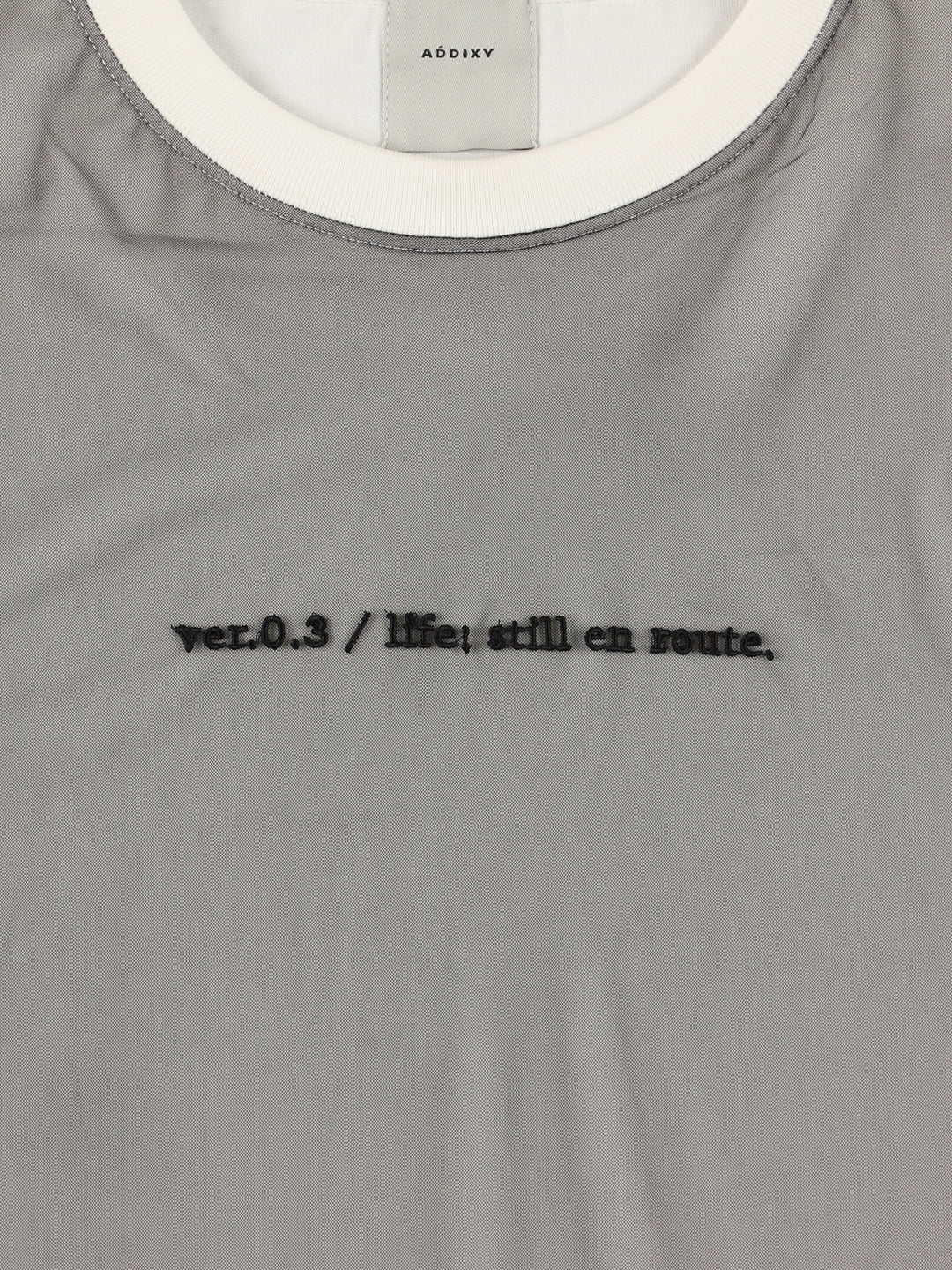 LAYERED MESH TEE【WHITE】