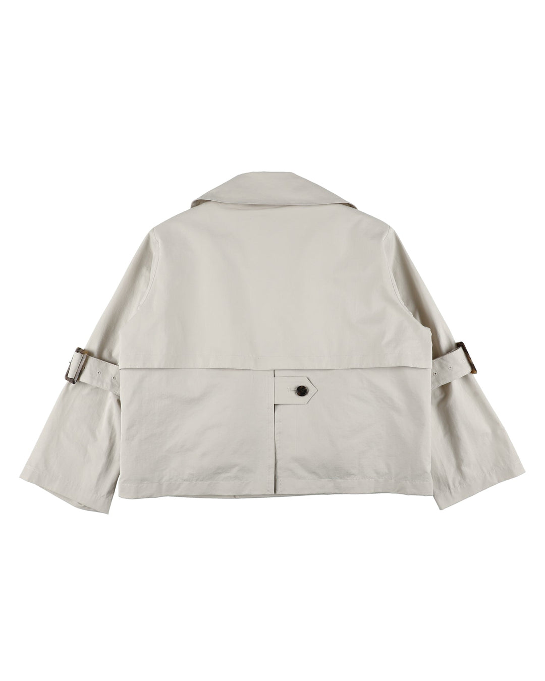 STRAP BELTED SHORT JACKET【WHITE】