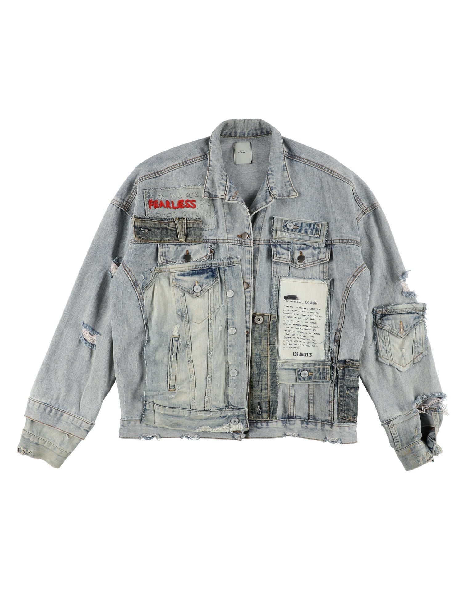 UPCYCLED＞DENIM PANEL JACKET – ADDIXY