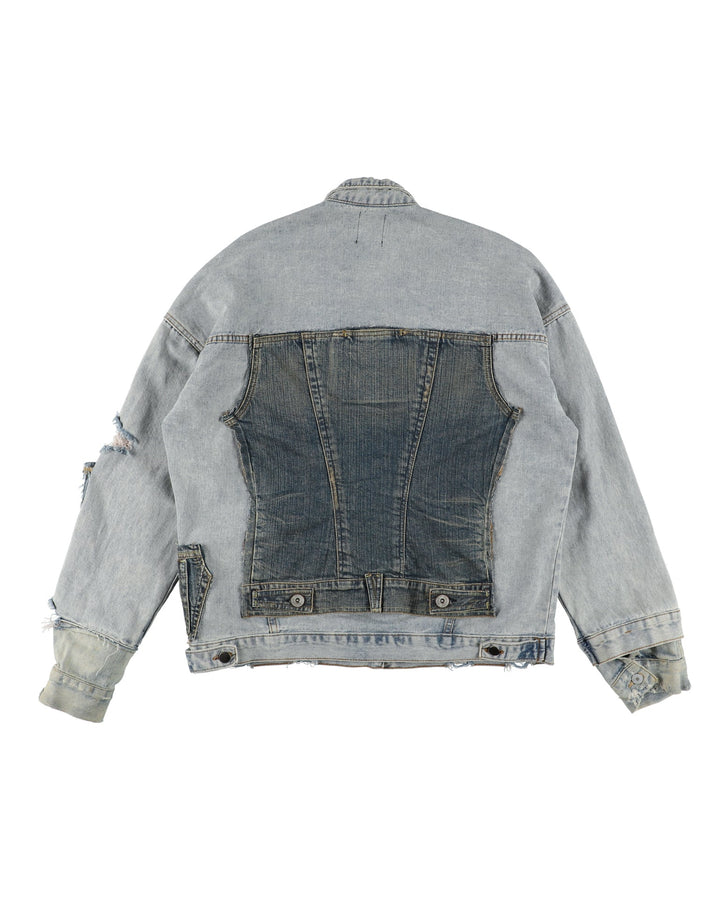 ＜UPCYCLED＞DENIM PANEL JACKET