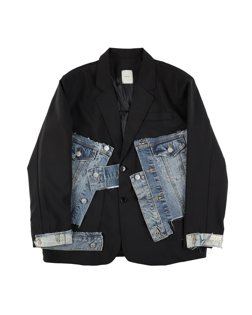 UPCYCLED＞DENIM REBUILD JACKET – ADDIXY