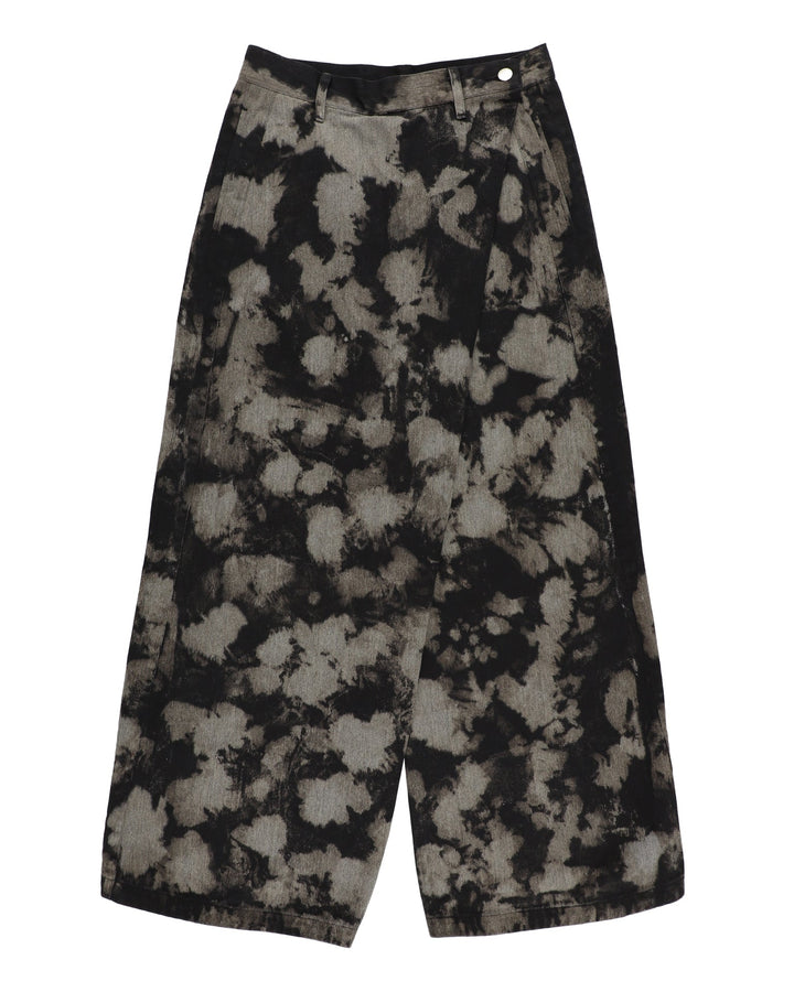 WRAP FRONT WIDE DENIM【MIX】