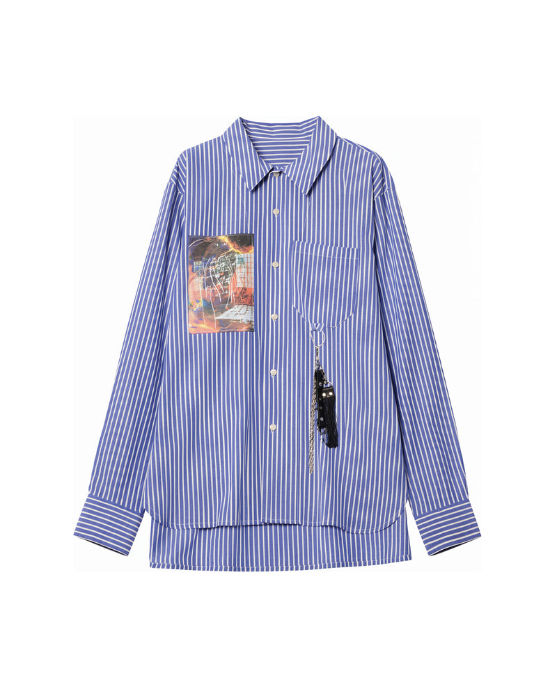 KEYRING GRAPHIC SHIRT【BLUE】