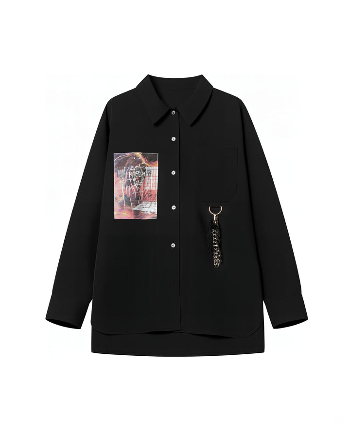KEYRING GRAPHIC SHIRT [BLUE]