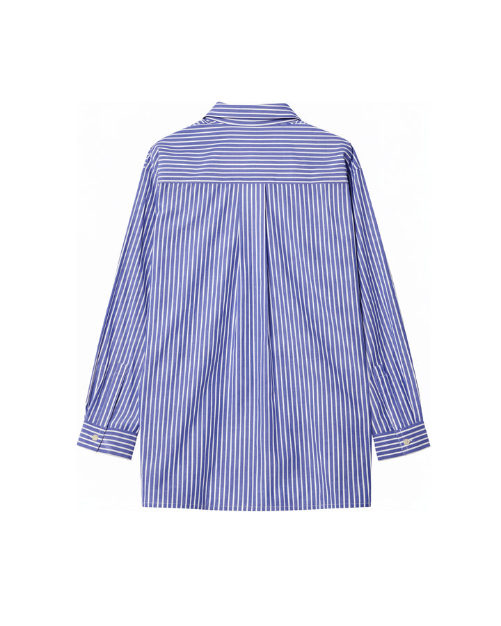 METAL RING TIE SHIRT【BLUE】