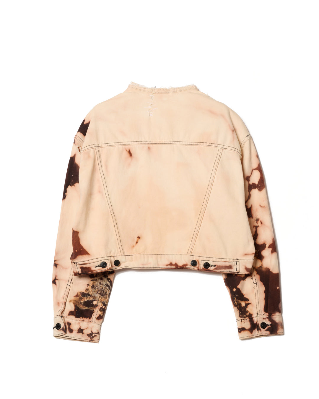 UPCYCLED HYPER BLEACH DENIM JACKET [PINK]