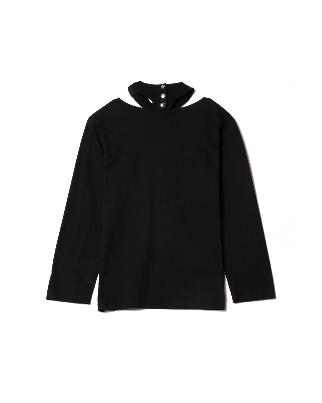 CHOKER NECK STUDS L/S TEE
