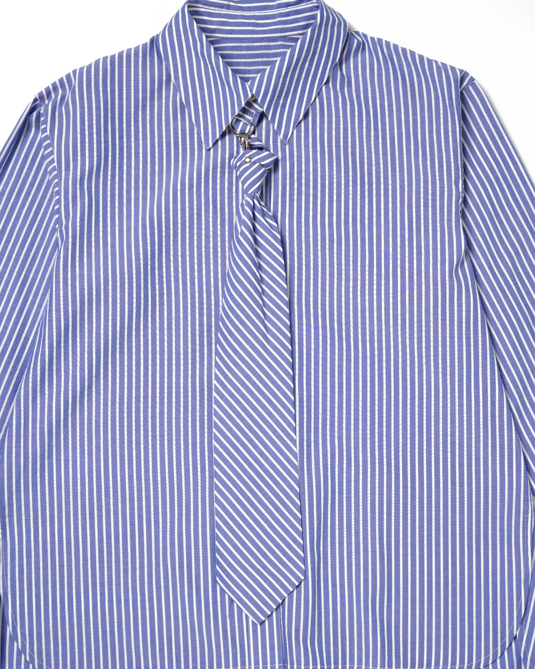 METAL RING TIE SHIRT【BLUE】