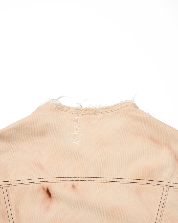 UPCYCLED HYPER BLEACH DENIM JACKET [PINK]