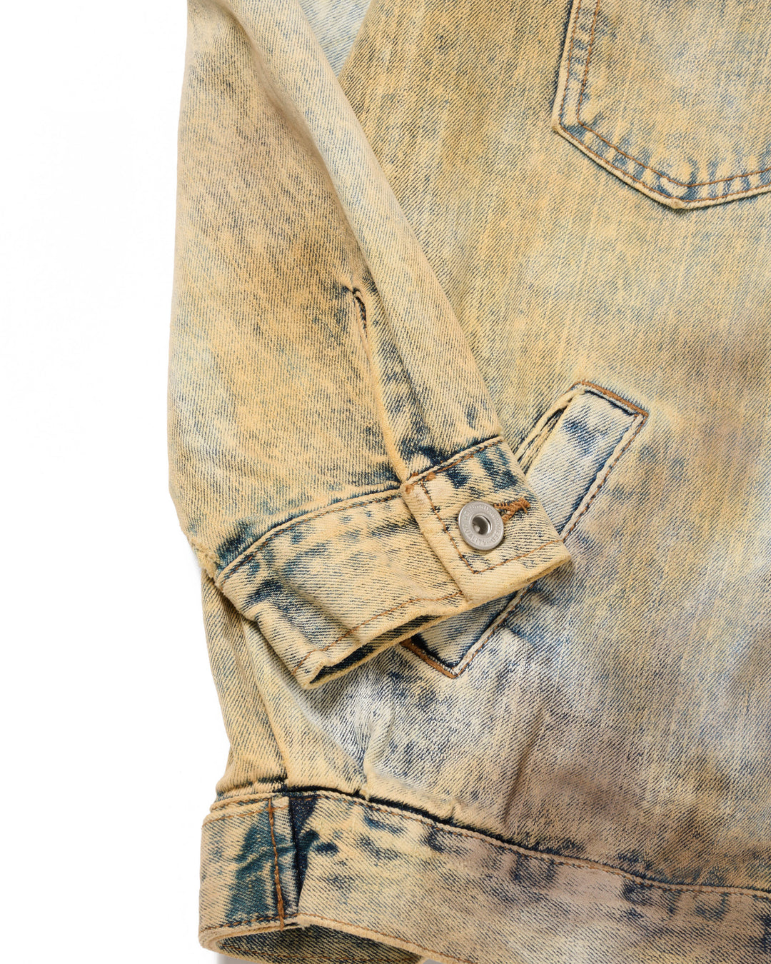 【1/1 PIECE】＜UPCYCLED＞HYPER BLEACH DENIM JACKET【BLUE】