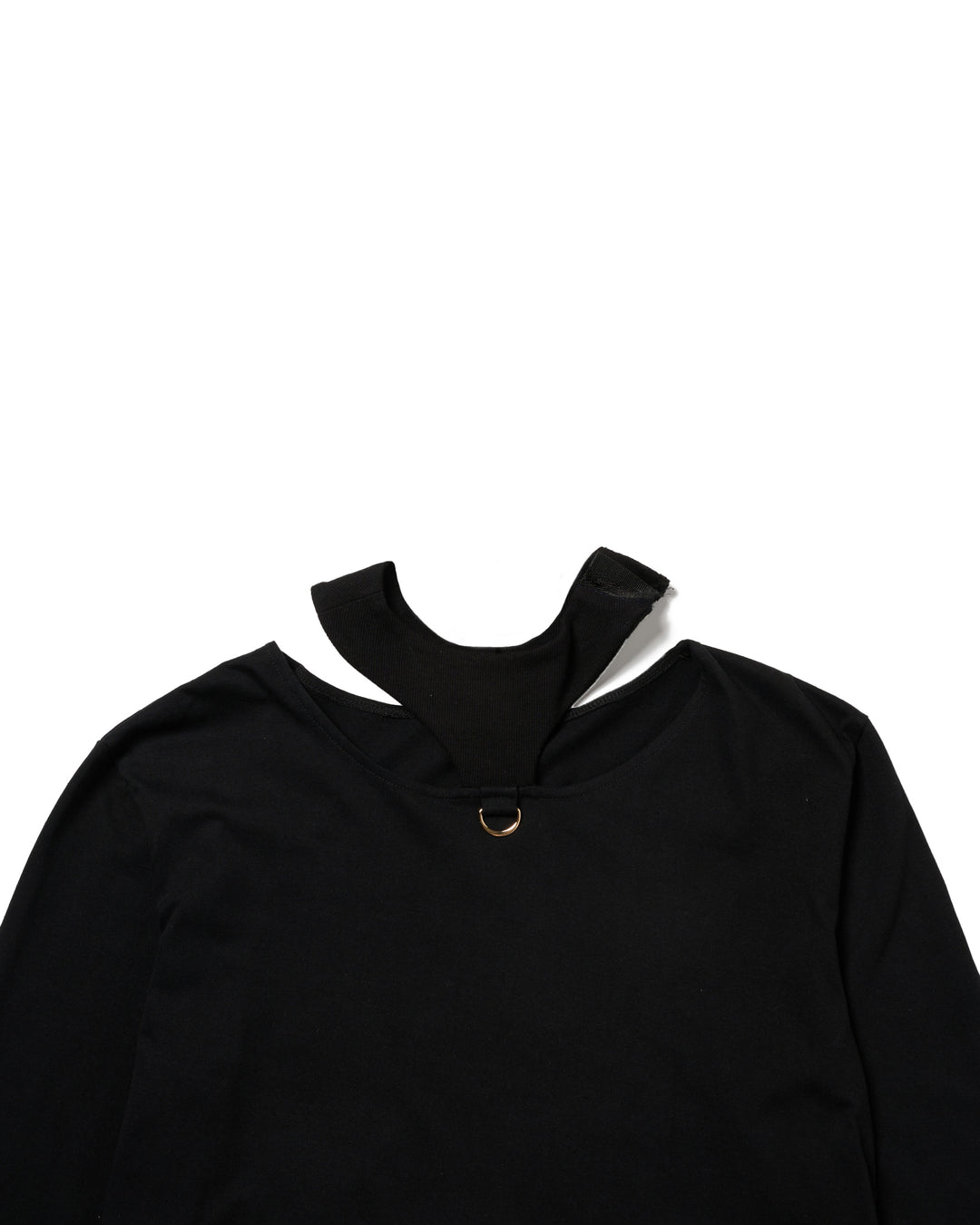 CHOKER NECK STUDS L/S TEE