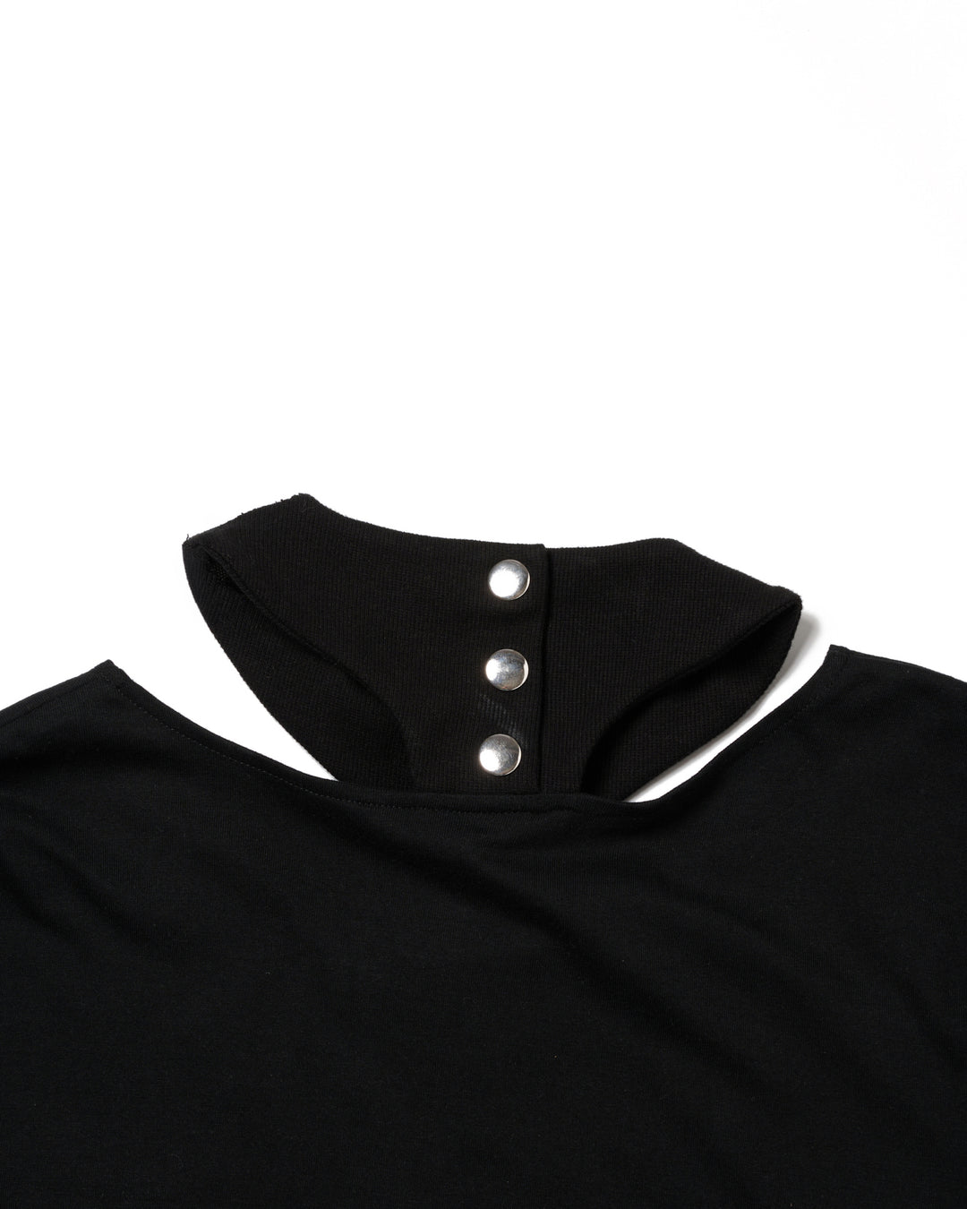CHOKER NECK STUDS L/S TEE