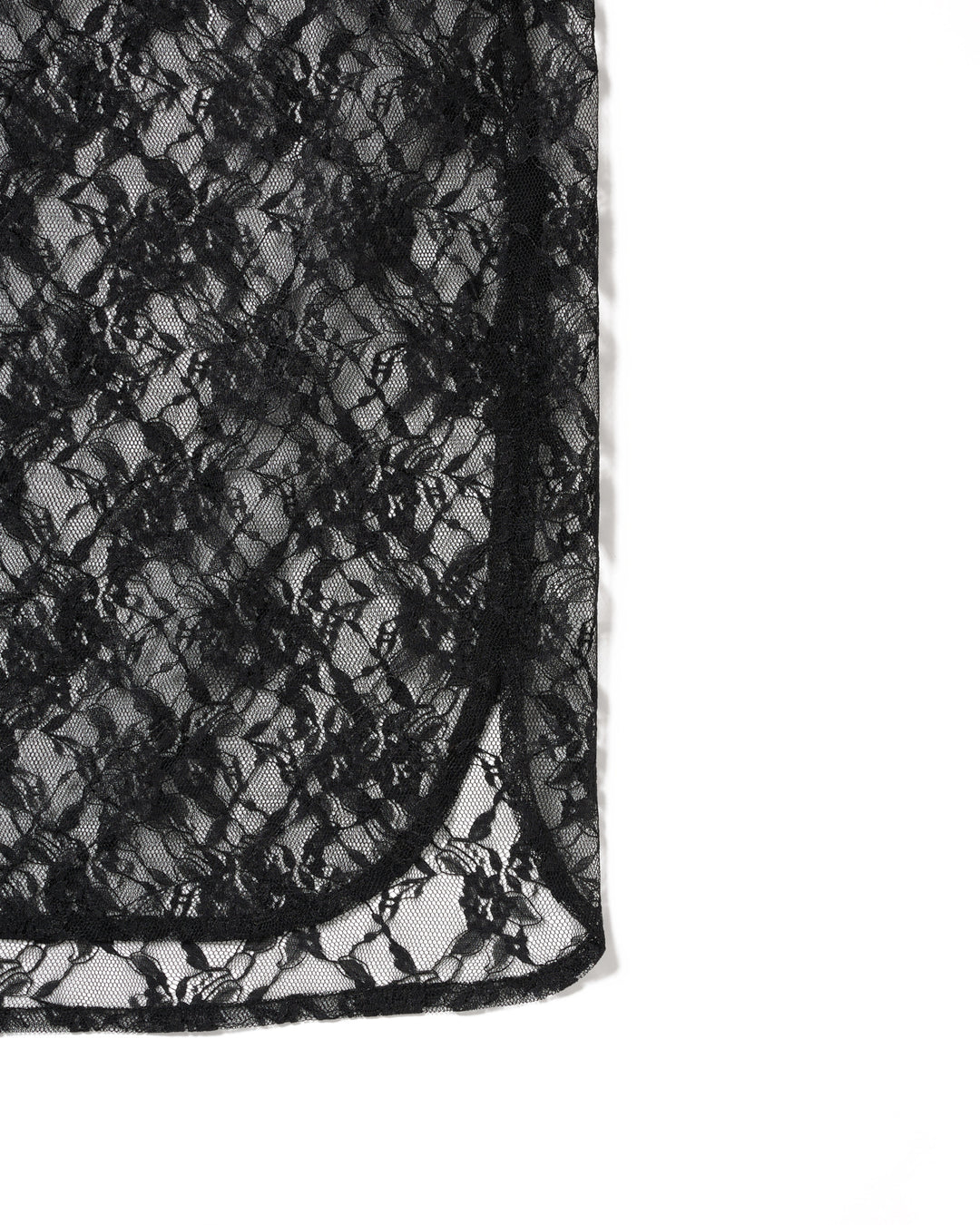 LEATHER PANELLED LACE SHIRT